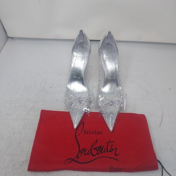 Christian Louboutin Jelly Strass Bow Wedding Crystal PVC Pump - Picture 7 of 12